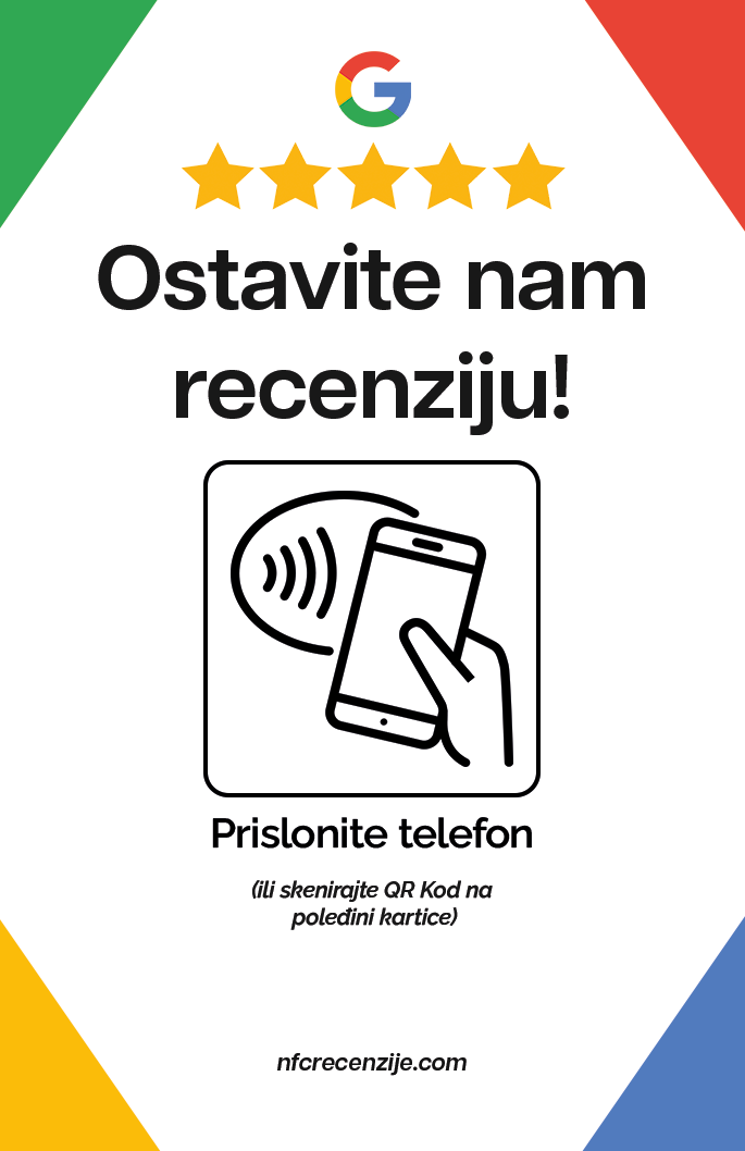 NFCrecenzije svijetli dizajn u stalku