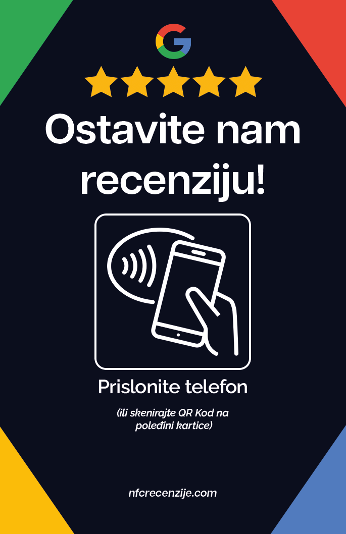 NFCrecenzije tamni dizajn u stalku