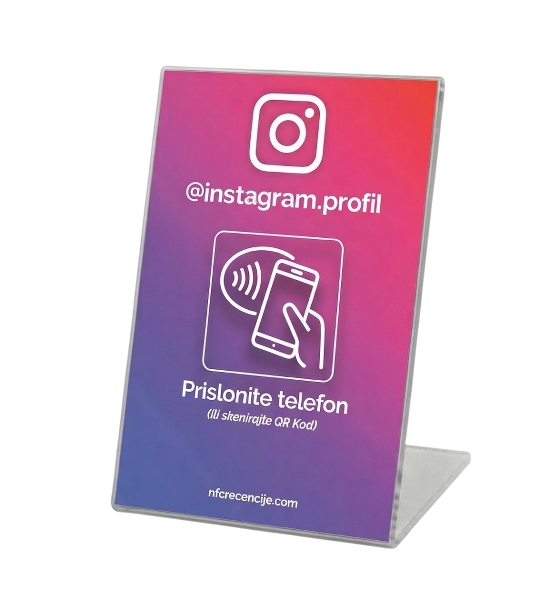 Instagram NFC stalak