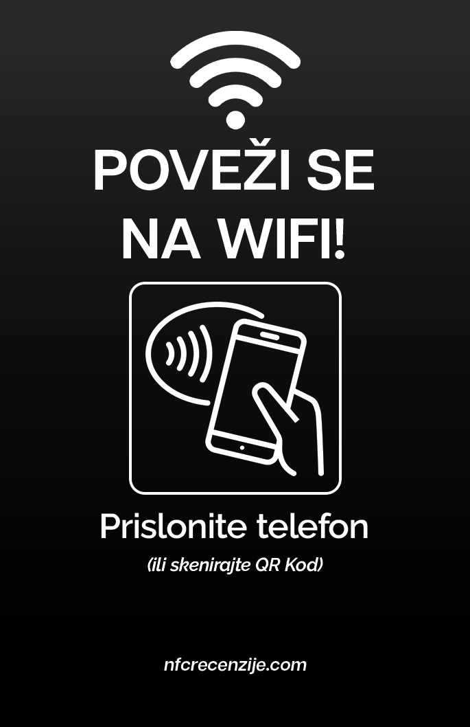 Wi-Fi NFC kartica - Prednja strana